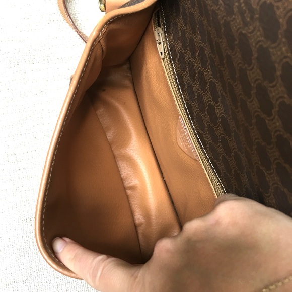 Authentic Celine brown crossbody bag Macadam pattern - Picture 8 of 16